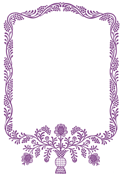 purplefloralframe 1917