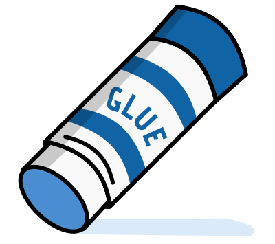 blue glue stick 