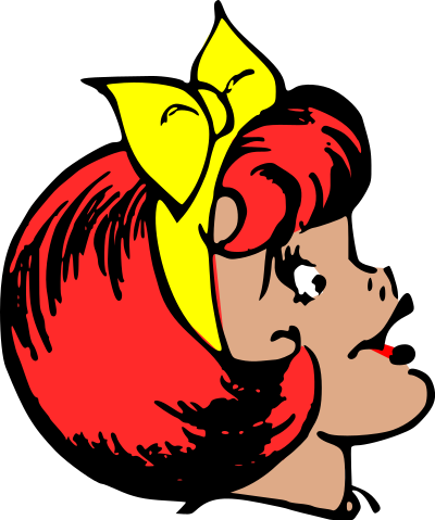 happy redhead