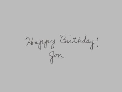 Happy Birthday Jon