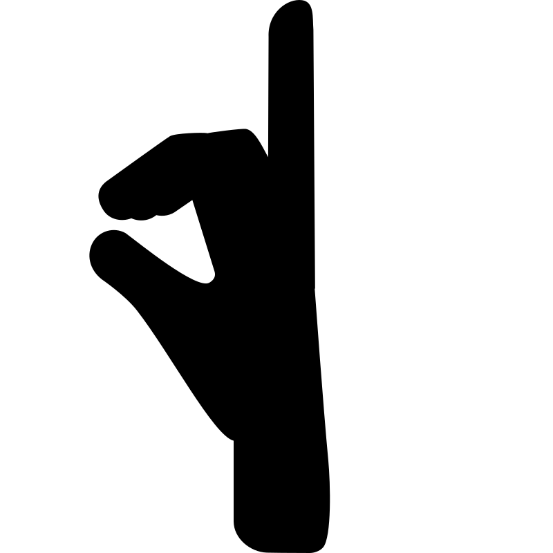 hand fingers posture from side view