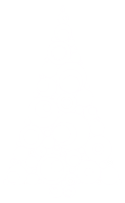 Abstract Circles Christmas Tree With No Background