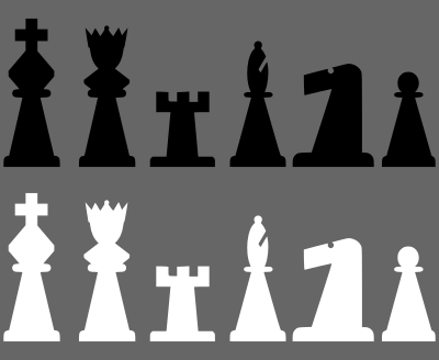 portablejim 2D Chess set Pieces 1