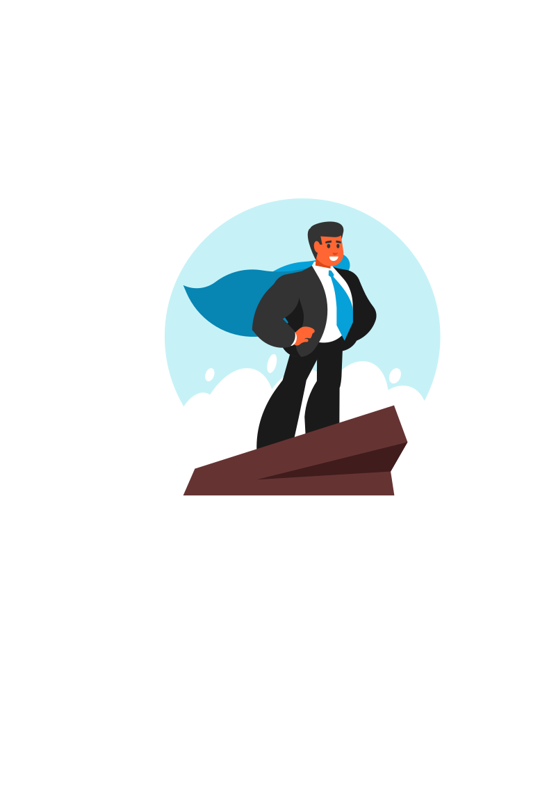 businessman hero