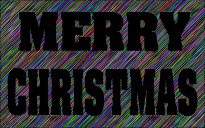 merry christmas typography