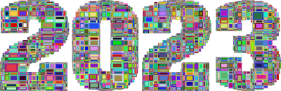 2023 typography dual rectangles