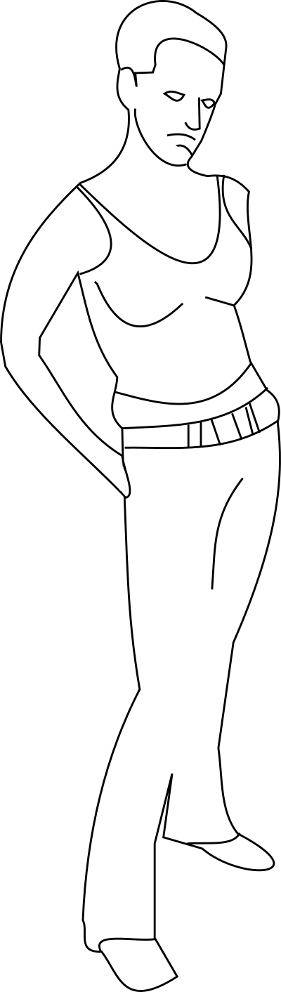 themanwithoutsex girl outline