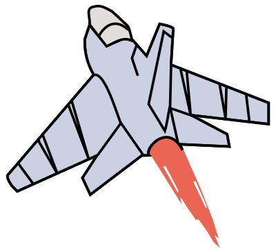 fighterjet isolated