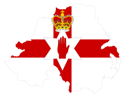 Northern Ireland Map Flag