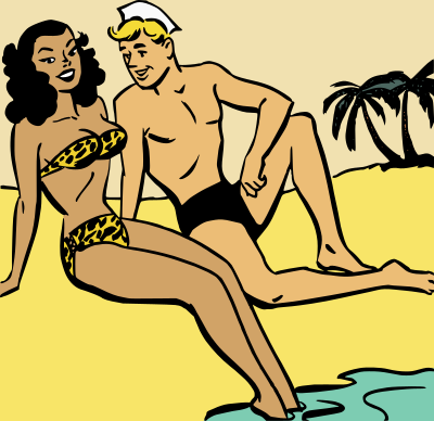 beach couple