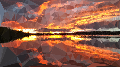 Low Poly Nuclear Sunset