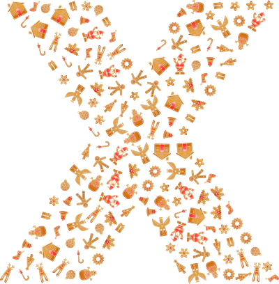 gingerbread alphabet font x