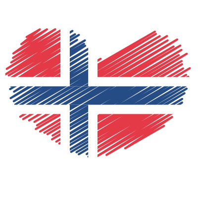 norway flag heart