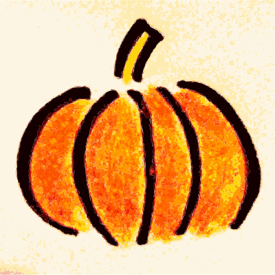 hand drawn pumpkin